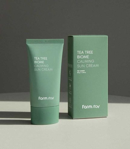 Farmstay Tea Tree Biome Calming Sun Cream 50g