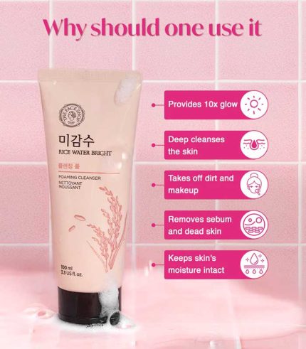 The Face Shop Rice Water Bright Cleansing Foam 150ml